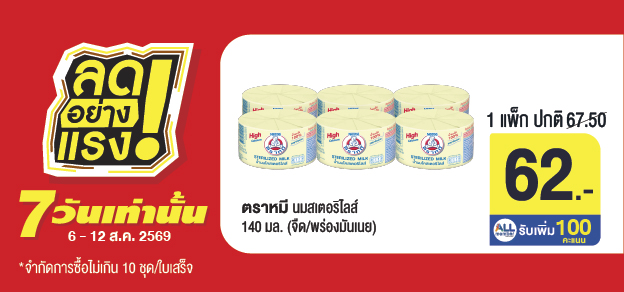 ลดอย่างแรง 7 วันเท่านั้น