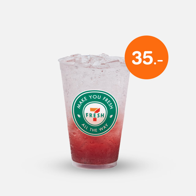 สตรอว์เบอร์รี่ฟิซซี่โซดาเย็น